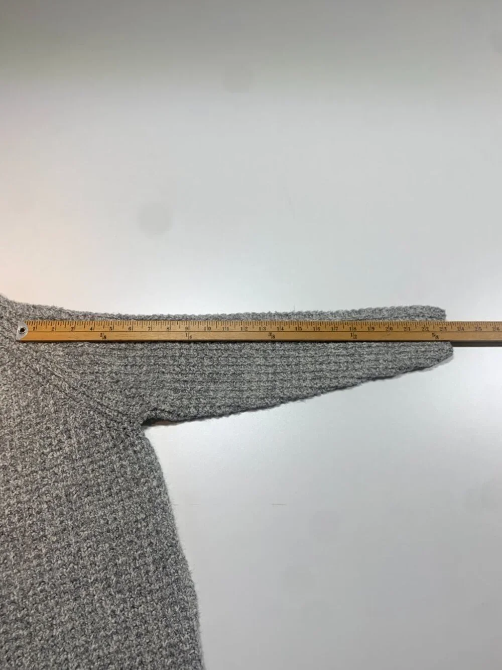 Denver Hayes Cozy Knit Mock Neck Sweater Grey Textured Pullover Size L - Picture 6 of 10